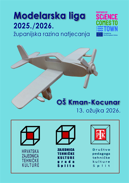 Održavanje županijske razine Modelarske lige 2025./2026. u OŠ Kman-Kocunar u Splitu